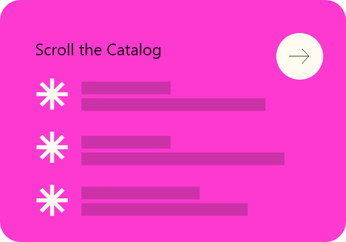 Button to Scroll the Catalog